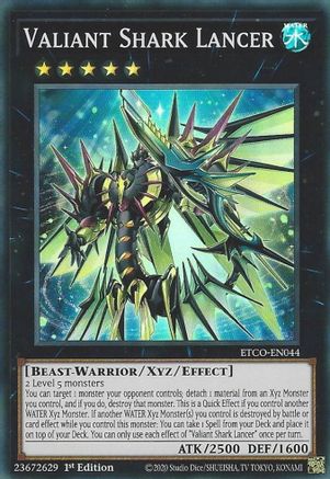Valiant Shark Lancer [ETCO-EN044] Super Rare - Yu-Gi-Oh! - Card Brawlers | Quebec | Canada |