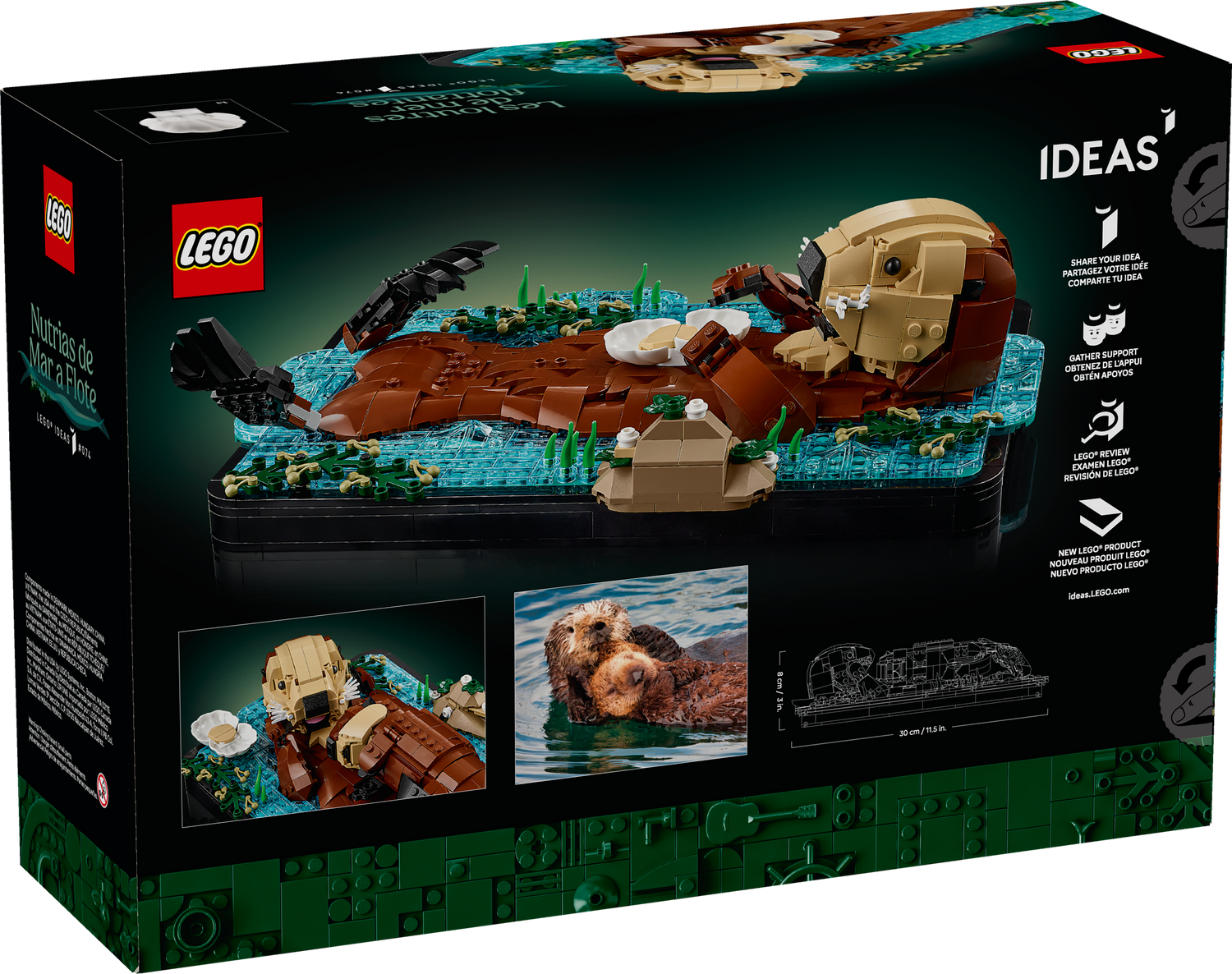 LEGO - Ideas - Floating Sea Otters - Building Kit - 21366