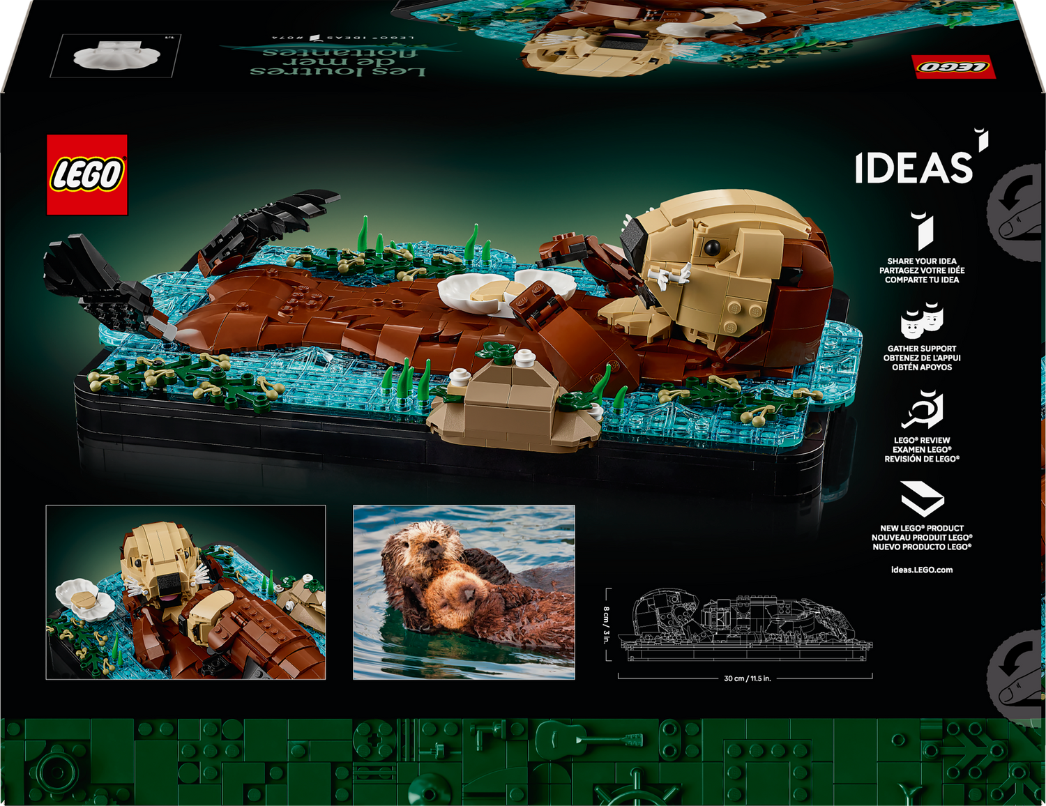 LEGO - Ideas - Floating Sea Otters - Building Kit - 21366