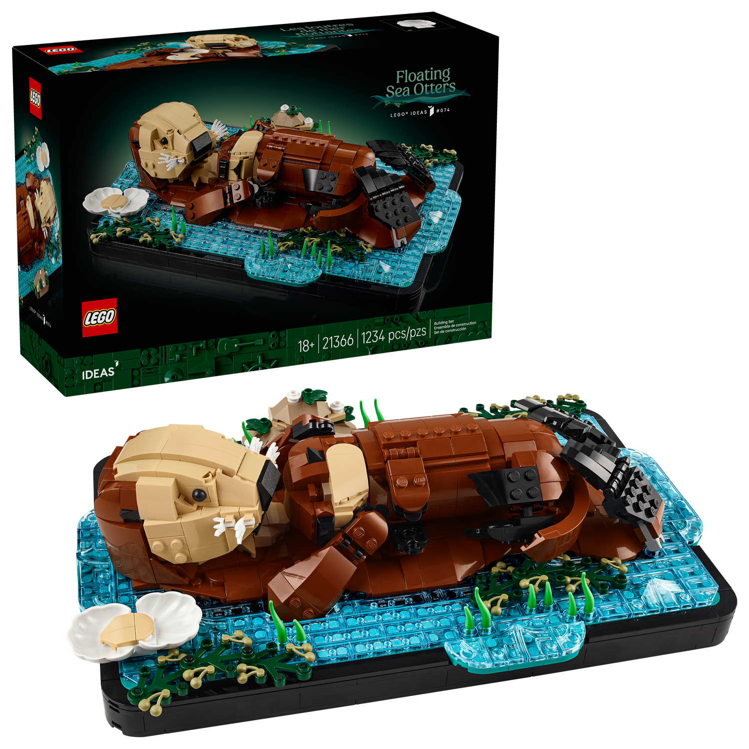 LEGO - Ideas - Floating Sea Otters - Building Kit - 21366