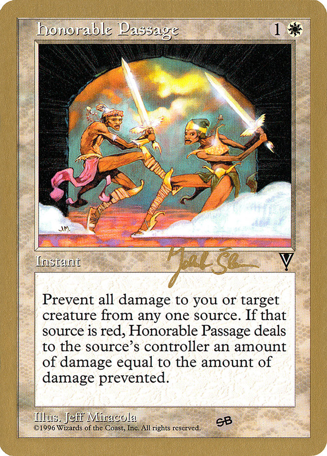 Honorable Passage (Jakub Slemr) (SB) [World Championship Decks 1997] - Magic: The Gathering - Card Brawlers | Quebec | Canada |