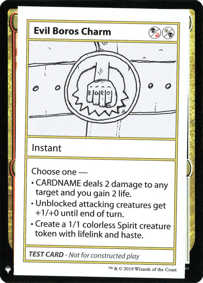 Evil Boros Charm [Mystery Booster Playtest Cards] - Magic: The Gathering - Card Brawlers | Quebec | Canada |