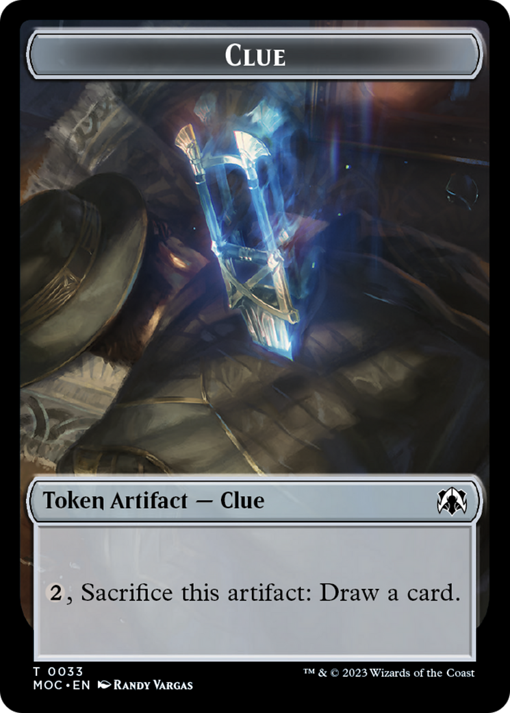 Golem // Clue Double-Sided Token [March of the Machine Commander Tokens] - Magic: The Gathering - Card Brawlers | Quebec | Canada |