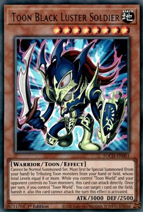 Toon Black Luster Soldier [TOCH-EN001] Ultra Rare - Yu-Gi-Oh! - Card Brawlers | Quebec | Canada |