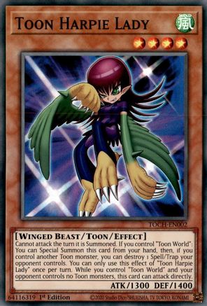 Toon Harpie Lady [TOCH-EN002] Super Rare - Yu-Gi-Oh! - Card Brawlers | Quebec | Canada |