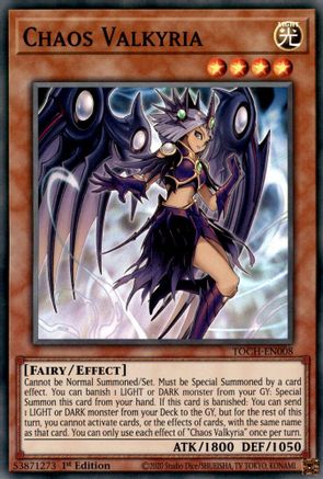 Chaos Valkyria [TOCH-EN008] Super Rare - Yu-Gi-Oh! - Card Brawlers | Quebec | Canada |
