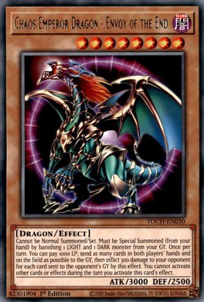 Chaos Emperor Dragon - Envoy of the End [TOCH-EN030] Rare - Yu-Gi-Oh! - Card Brawlers | Quebec | Canada |
