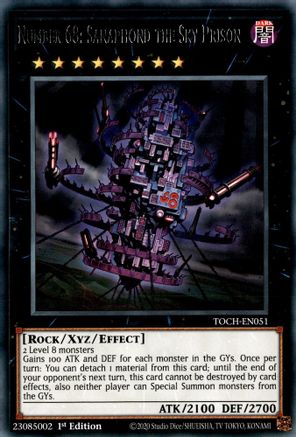 Number 68: Sanaphond the Sky Prison [TOCH-EN051] Rare - Yu-Gi-Oh! - Card Brawlers | Quebec | Canada |