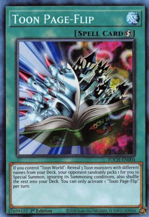 Toon Page-Flip [TOCH-EN004] Collector's Rare - Yu-Gi-Oh! - Card Brawlers | Quebec | Canada |