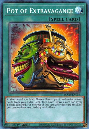 Pot of Extravagance [TOCH-EN059] Collector's Rare - Yu-Gi-Oh! - Card Brawlers | Quebec | Canada |