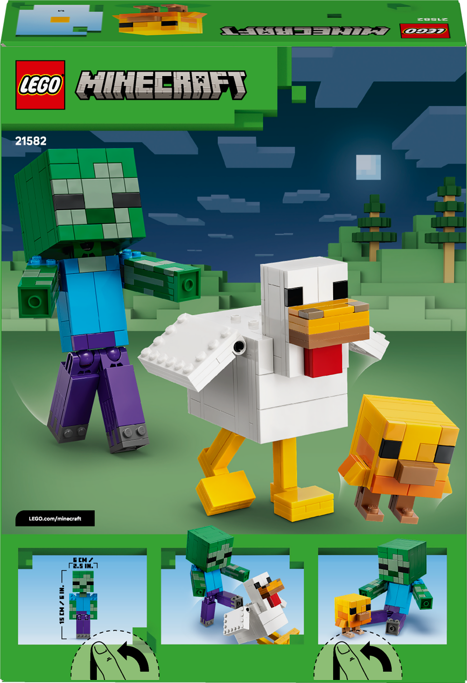 LEGO - Minecraft - Chicken Jockey - Building Kit - 21582
