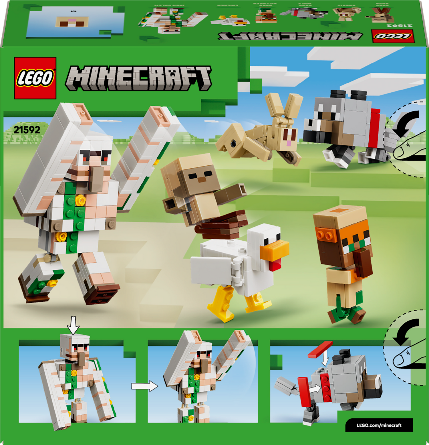 LEGO - Minecraft - Chicken Jockey Desert Attack -Building Kit - 21592