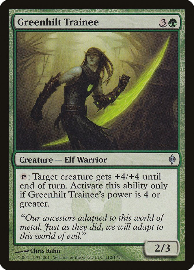 Greenhilt Trainee [New Phyrexia] - Magic: The Gathering - Card Brawlers | Quebec | Canada |