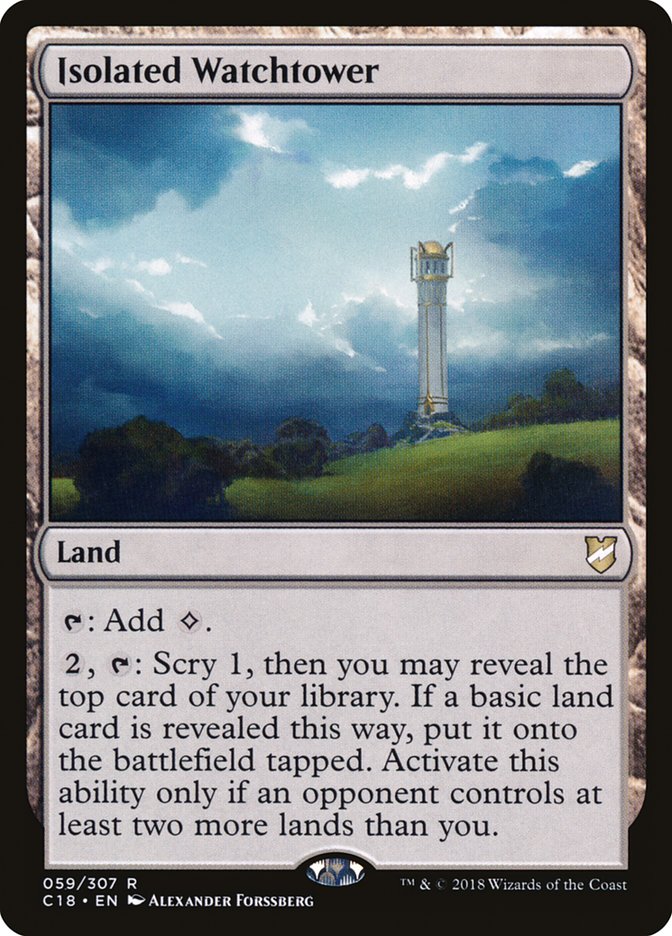 Isolated Watchtower [Commander 2018] - Magic: The Gathering - Card Brawlers | Quebec | Canada |