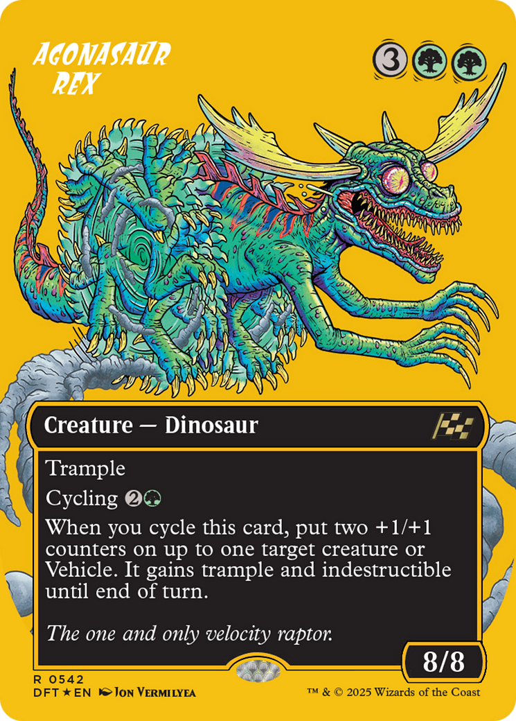 Agonasaur Rex (Borderless) (First-Place Foil) [Aetherdrift] - Magic: The Gathering - Card Brawlers | Quebec | Canada |