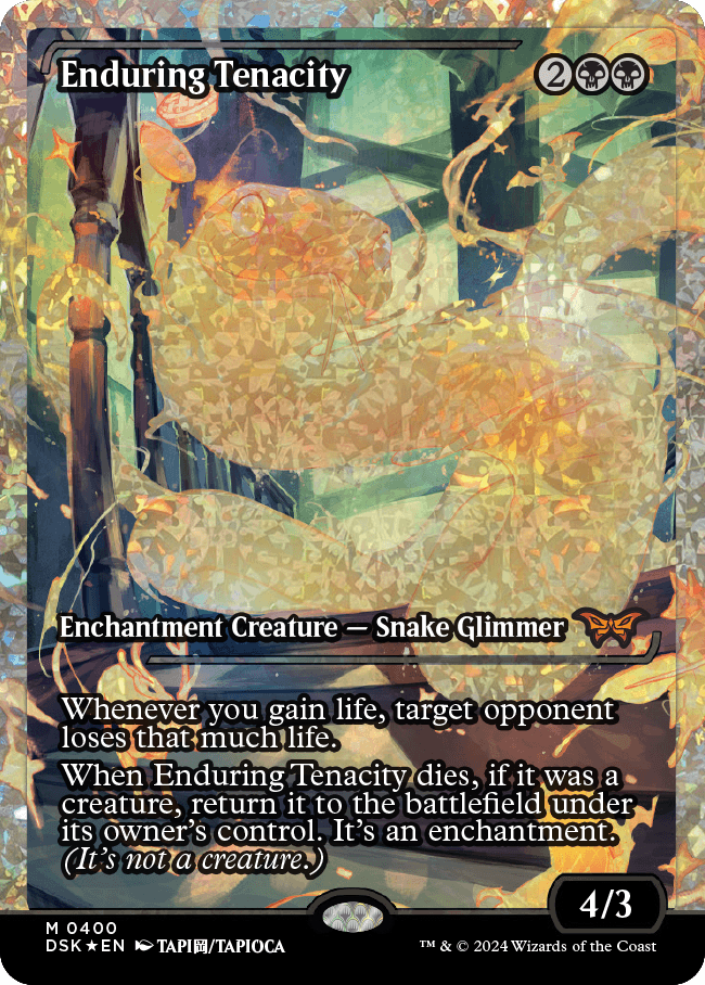 Enduring Tenacity (Japan Showcase Fracture Foil) [Duskmourn: House of Horror] - Magic: The Gathering - Card Brawlers | Quebec | Canada |