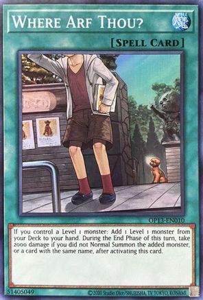 Where Arf Thou? [OP13-EN010] Super Rare - Yu-Gi-Oh! - Card Brawlers | Quebec | Canada |