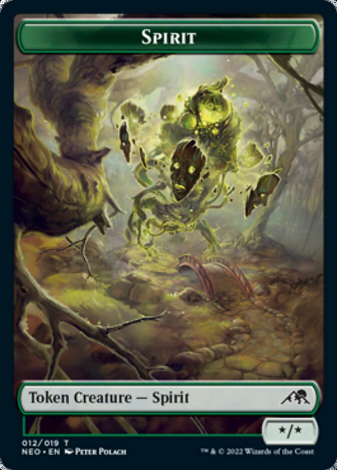 Spirit (002) // Spirit (012) Double-Sided Token [Kamigawa: Neon Dynasty Tokens] - Magic: The Gathering - Card Brawlers | Quebec | Canada |
