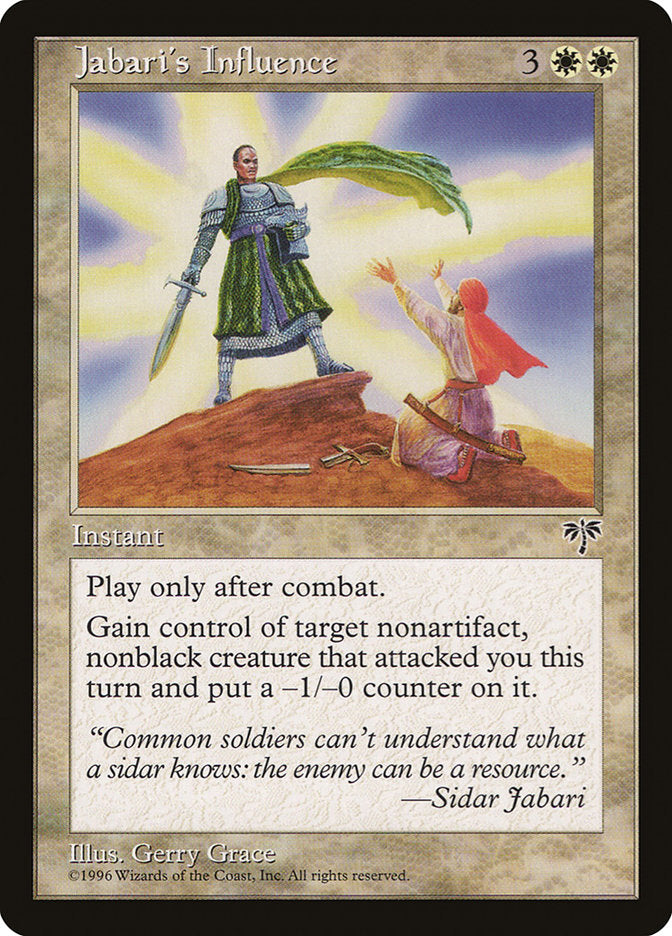 Jabari's Influence [Mirage] - Magic: The Gathering - Card Brawlers | Quebec | Canada |