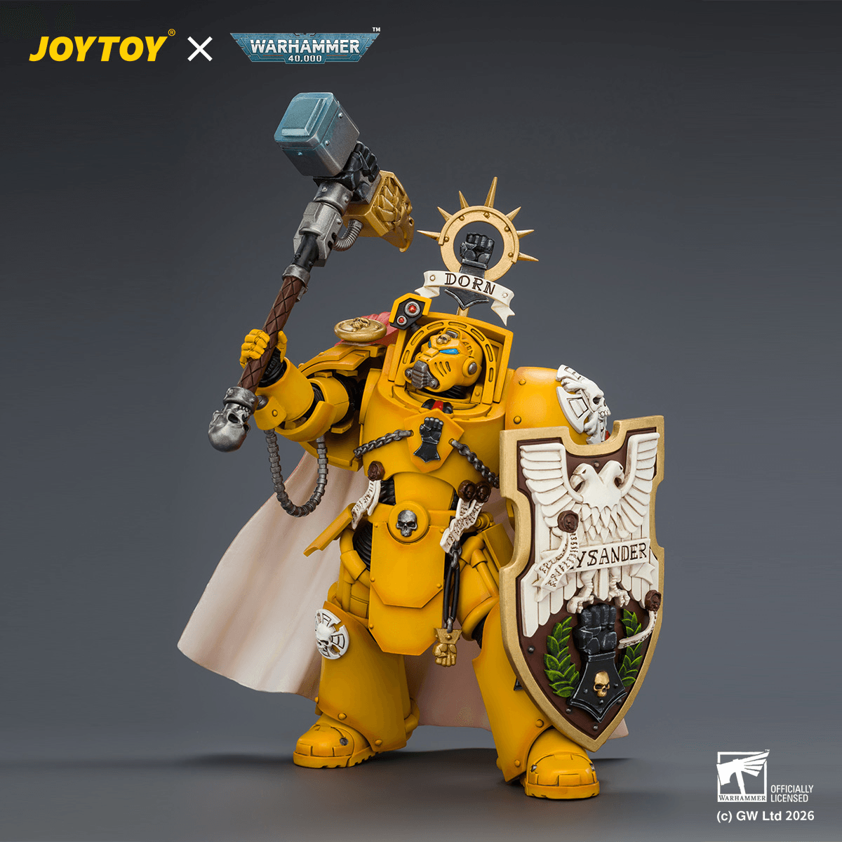 JOYTOY - Imperial Fists Darnath Lysander with Thunder Hammer and Storm Shield - (PREORDER) October 30, 2026