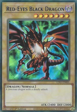 Red-Eyes Black Dragon (Blue) [LDS1-EN001] Ultra Rare - Yu-Gi-Oh! - Card Brawlers | Quebec | Canada |
