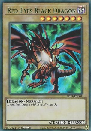 Red-Eyes Black Dragon (Green) [LDS1-EN001] Ultra Rare - Yu-Gi-Oh! - Card Brawlers | Quebec | Canada |