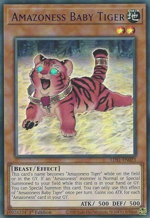 Amazoness Baby Tiger (Purple) [LDS1-EN023] Ultra Rare - Yu-Gi-Oh! - Card Brawlers | Quebec | Canada |