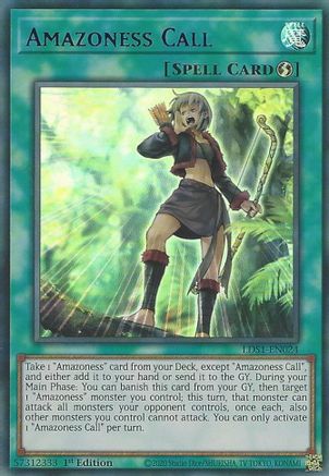 Amazoness Call (Blue) [LDS1-EN024] Ultra Rare - Yu-Gi-Oh! - Card Brawlers | Quebec | Canada |