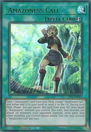 Amazoness Call (Green) [LDS1-EN024] Ultra Rare - Yu-Gi-Oh! - Card Brawlers | Quebec | Canada |