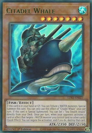 Citadel Whale (Green) [LDS1-EN027] Ultra Rare - Yu-Gi-Oh! - Card Brawlers | Quebec | Canada |