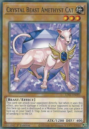 Crystal Beast Amethyst Cat [LDS1-EN093] Common - Yu-Gi-Oh! - Card Brawlers | Quebec | Canada |