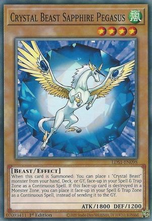 Crystal Beast Sapphire Pegasus [LDS1-EN098] Common - Yu-Gi-Oh! - Card Brawlers | Quebec | Canada |