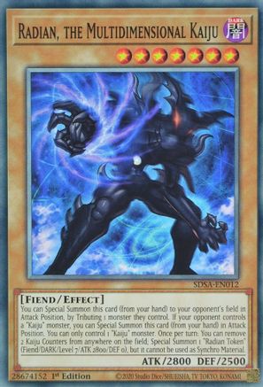 Radian, the Multidimensional Kaiju [SDSA-EN012] Common - Yu-Gi-Oh! - Card Brawlers | Quebec | Canada |