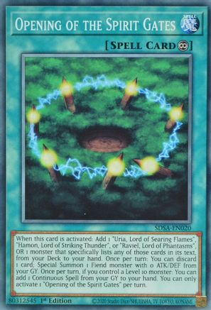 Opening of the Spirit Gates [SDSA-EN020] Common - Yu-Gi-Oh! - Card Brawlers | Quebec | Canada |