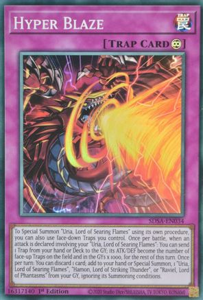 Hyper Blaze [SDSA-EN034] Super Rare - Yu-Gi-Oh! - Card Brawlers | Quebec | Canada |