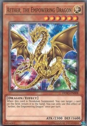 Aether, the Empowering Dragon [DEM3-EN008] Common - Yu-Gi-Oh! - Card Brawlers | Quebec | Canada |