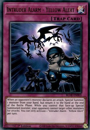 Intruder Alarm - Yellow Alert [BLAR-EN003] Ultra Rare - Yu-Gi-Oh! - Card Brawlers | Quebec | Canada |