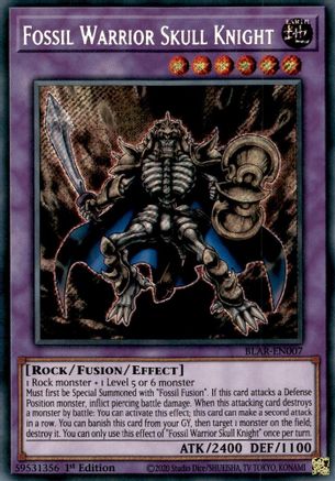 Fossil Warrior Skull Knight [BLAR-EN007] Secret Rare - Yu-Gi-Oh! - Card Brawlers | Quebec | Canada |