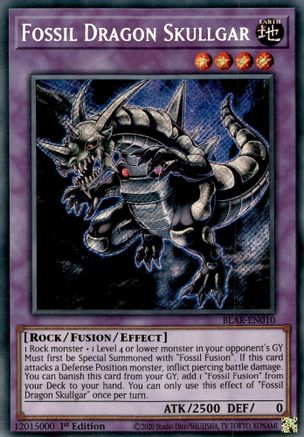 Fossil Dragon Skullgar [BLAR-EN010] Secret Rare - Yu-Gi-Oh! - Card Brawlers | Quebec | Canada |