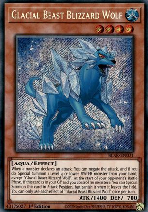 Glacial Beast Blizzard Wolf [BLAR-EN031] Secret Rare - Yu-Gi-Oh! - Card Brawlers | Quebec | Canada |