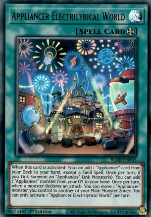 Appliancer Electrilyrical World [BLAR-EN045] Ultra Rare - Yu-Gi-Oh! - Card Brawlers | Quebec | Canada |