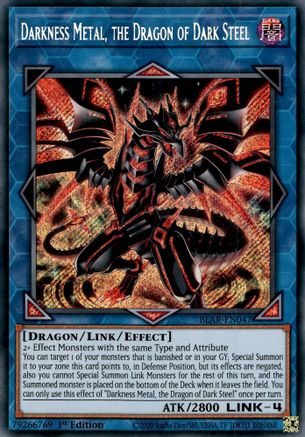 Darkness Metal, the Dragon of Dark Steel [BLAR-EN047] Secret Rare - Yu-Gi-Oh! - Card Brawlers | Quebec | Canada |