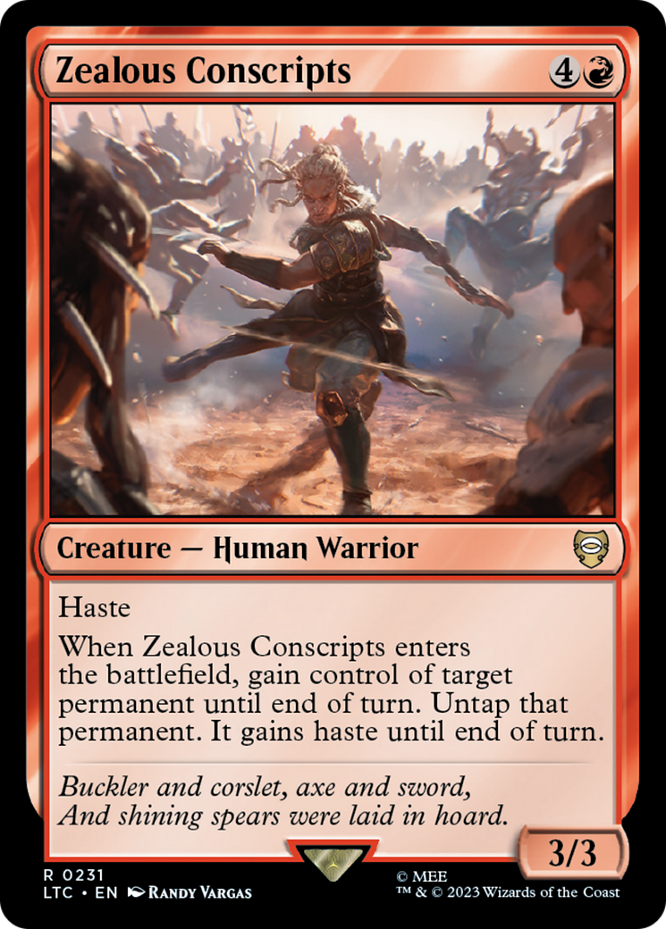 Zealous Conscripts [The Lord of the Rings: Tales of Middle-Earth Commander] - Magic: The Gathering - Card Brawlers | Quebec | Canada |