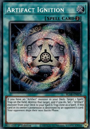 Artifact Ignition [BLAR-EN074] Secret Rare - Yu-Gi-Oh! - Card Brawlers | Quebec | Canada |
