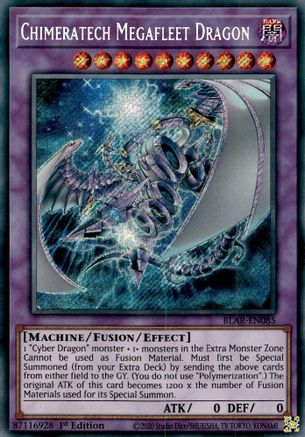 Chimeratech Megafleet Dragon [BLAR-EN085] Secret Rare - Yu-Gi-Oh! - Card Brawlers | Quebec | Canada |