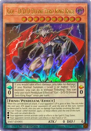 Go! - D/D/D Divine Zero King Rage [YA07-EN001] Ultra Rare - Yu-Gi-Oh! - Card Brawlers | Quebec | Canada |