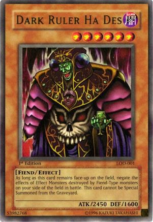 Dark Ruler Ha Des [LOD-001] Ultra Rare - Yu-Gi-Oh! - Card Brawlers | Quebec | Canada |