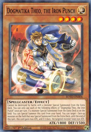 Dogmatika Theo, the Iron Punch [ROTD-EN006] Common - Yu-Gi-Oh! - Card Brawlers | Quebec | Canada |