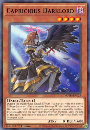 Capricious Darklord [ROTD-EN023] Common - Yu-Gi-Oh! - Card Brawlers | Quebec | Canada |