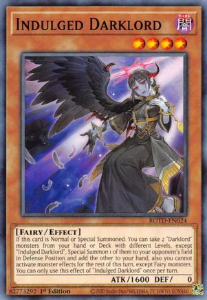Indulged Darklord [ROTD-EN024] Common - Yu-Gi-Oh! - Card Brawlers | Quebec | Canada |